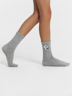 Носки детские меланжево-серые с рисунком в виде барашка Mark Formelle