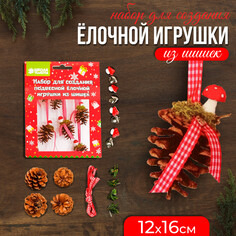 Набор для создания подвесной елочной игрушки из шишек Школа талантов