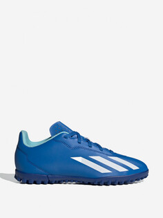 Бутсы для мальчиков adidas X Crazyfast.4 Tf J, Голубой