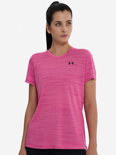 Футболка женская Under Armour Tech Tiger, Розовый