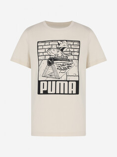 Футболка для мальчиков PUMA ESS+ Mid 90s Graphic, Бежевый