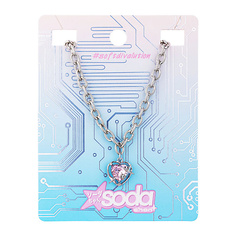 SODA Chan Ожерелье Pink Heart #softdivalution So.Da