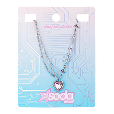 SODA Chan Ожерелье Pink Heart And Stars #softdivalution So.Da