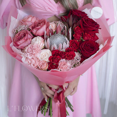Букет живых цветов LFLOWERS Букет Наполеон Lflowers