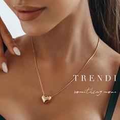 TRENDI Цепочка с подвеской сердце