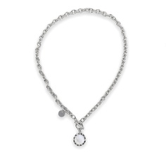FOROSTINA.K Колье Время с жемчугом Silver