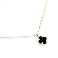 FOROSTINA.K Колье Клевер Black