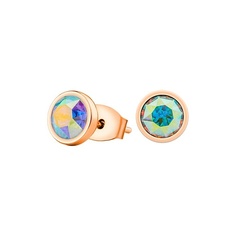 Серьги FIORE LUNA Пусеты Crystal AB