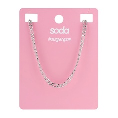 SODA Ожерелье CHAIN SILVER COLOR #sugargem So.Da