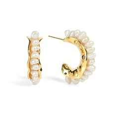 VIAMORE Серьги Aerin hoops