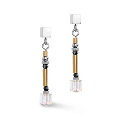 Серьги COEUR DE LION Пусеты Grey-Gold