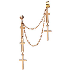 Серьги NOTHING BUT LOVE Серьга Кафф "Кресты"