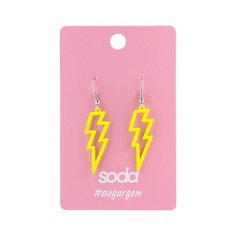 SODA Серьги LIGHTNING YELLOW #sugargem So.Da