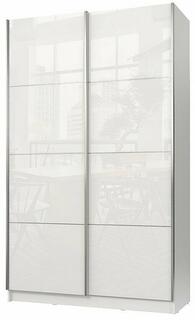 Шкаф-купе 2 дв. Марвин-3 СТЛ.342.46 L-1632 Белый/Белый глянец/Серебро Bravo