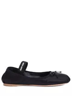 Балетки текстильные Miu Miu