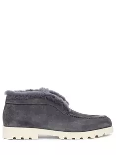 Ботинки замшевые на меху Santoni