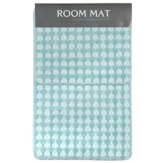 Набор ковриков для ванной и туалета, 2 шт, 0.46х0.78, 0.39х0.48 м, полиэстер, синий, A090027