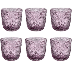 Набор стаканов IVV Tricot Amethyst 300 мл, 6 шт