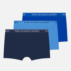 Комплект мужских трусов Polo Ralph Lauren BCI Cotton/Elastane Classic Trunk 3-Pack, цвет синий