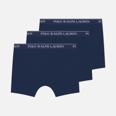 Комплект мужских трусов Polo Ralph Lauren BCI Cotton/Elastane Boxer Brief 3-Pack, цвет синий