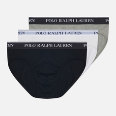 Комплект мужских трусов Polo Ralph Lauren BCI Cotton/Elastane Low Rise Brief 3-Pack, цвет комбинированный