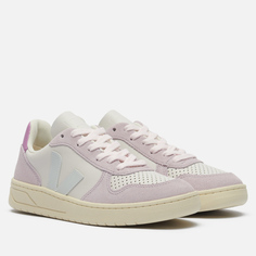 Женские кроссовки VEJA V-10 Leather, цвет фиолетовый