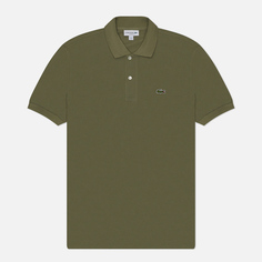 Мужское поло Lacoste L.12.12 Classic Fit, цвет оливковый