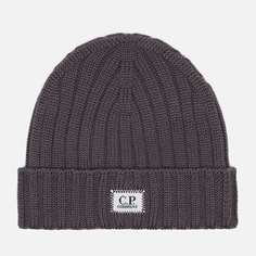 Шапка C.P. Company Extra Fine Logo, цвет фиолетовый