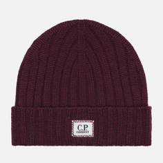 Шапка C.P. Company Extra Fine Logo, цвет фиолетовый