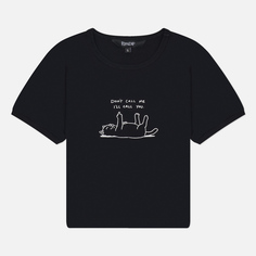 Женская футболка RIPNDIP Dont Call Me Cropped Baby, цвет чёрный