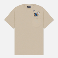 Мужская футболка RIPNDIP Pew Pew Pocket, цвет бежевый
