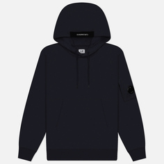 Мужская толстовка C.P. Company Diagonal Raised Fleece Lens Adjustable Hoodie, цвет синий
