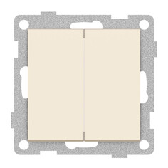 Выключатели встраиваемые выключатель 2-клавишный GUSI Ugra бежевый