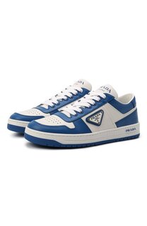 Кожаные кеды Prada