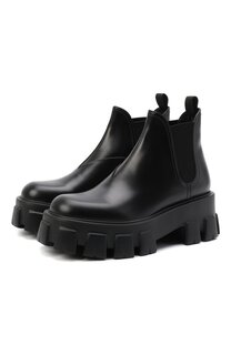 Кожаные ботинки Monolith Prada