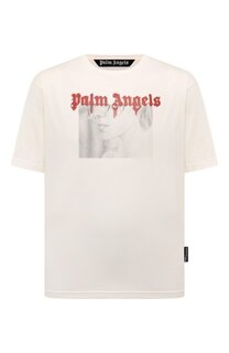Хлопковая футболка Palm Angels