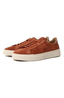 Замшевые кеды Santoni