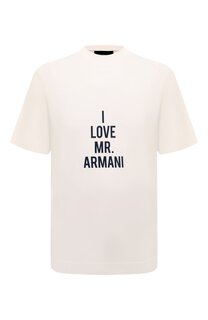 Хлопковая футболка Emporio Armani