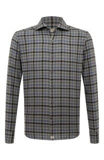 Рубашка из хлопка и шерсти Sonrisa