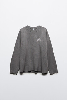 джемпер женский Джемпер oversize вязаный с принтом Befree