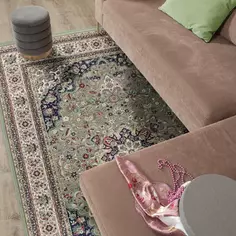 Ковер вискоза Isphahan 77801 Green 160x230 см цвет зеленый Без бренда