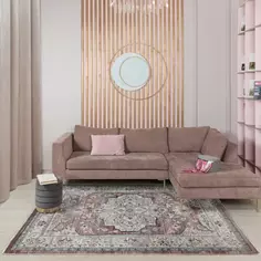 Ковер полиэстер Vela Luxe 0C410A 165x240 см цвет коричневый Без бренда