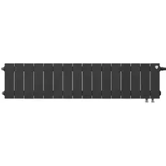 Радиатор секционный Royal Thermo Pianoforte VDR 200/100 16 секций нижнее правое подключение биметалл черный