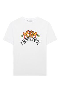 Хлопковая футболка MSGM kids
