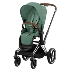 Коляска 2 в 1 Priam IV, chrome brown leaf green CYBEX