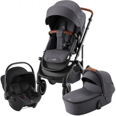 Коляски 3 в 1 Коляска Britax Roemer 3в1 коляска Smile 5Z + BS CORE Space Black