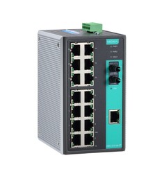 Коммутатор неуправляемый MOXA EDS-316-M-ST 15x10/100BaseT(X) ports, 1 multi mode ST 100Base