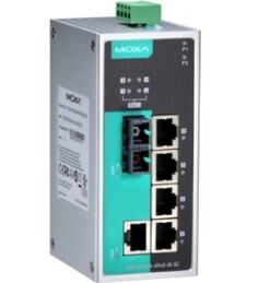 Коммутатор PoE MOXA EDS-P206A-4PoE-S-SC 1x10/100BaseTX, 1 x 100BaseFx SM port, 4 x PoE, SC