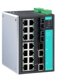 Коммутатор управляемый MOXA EDS-518A-MM-SC 14x10/100 BaseTx, 2x100 BaseFx multi mode, SC, 2x10/100/1000 BaseTx