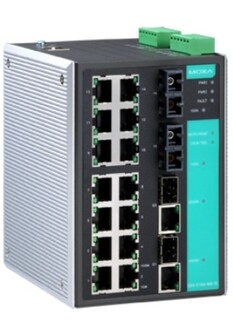 Коммутатор управляемый MOXA EDS-518A-SS-SC 14x10/100 BaseTx, 2 100 BaseFx single mode, SC, 2 10/100/1000 Base